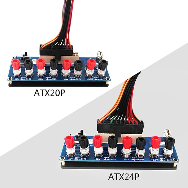 WHAMVOX Module de Circuit d'Alimentation, Carte d'Alimentation ATX Bleue 1Ensemble Design Standard en Acrylique