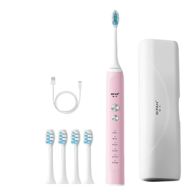 Usb to Usb Cable Usb Charging Toothbrush,Toothbrush with 4 Brush Heads,Smart 5-Modestimer Toothbrush Ipx7 Usb Charging Cable