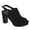 Black, variant on Women's Peep Toe Sandals Block High Platform Heels with Buckle Strap Slingback Casual Daily Date Outfit Shoes Size 9 Blue