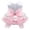 A48 Pink 7.9", variant on Pink Dog Dress With Bow, Satin Tutu Skirt Princess Pet Clothes, Girl Puppy Cat Party Outfit For Wedding Birthday Valentine'S Day(Xs)