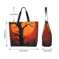 thumbnail image 4 of Kdxio Yellow Castle Sunset Tree Casual Tote Bags Women Big Capacity Shoulder Bag for Women Travel Shoulder Bags Handbags, 4 of 6