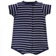 thumbnail image 3 of Touched by Nature Baby Boy Organic Cotton Rompers 3pk, Geometric Bear, 18-24 Months, 3 of 4