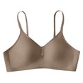 thumbnail image 4 of Sngxgn Women's No Side Effects Underarm and Back-Smoothing Comfort Wireless Lightly Lined T-Shirt Bra(Coffee,M), 4 of 4