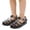 Black, variant on Abomasnow Girl's Gradient Closed Toe Fisherman Sandals Adjustable Square Buckle Ankle Strap Waterproof Summer Water Shoes for Beach Pool Daily Outdoor Play