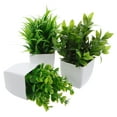 thumbnail image 5 of 3 Pcs Small Fake Plants Potted Desktop Flowers Accessories Faucet Office, 5 of 8