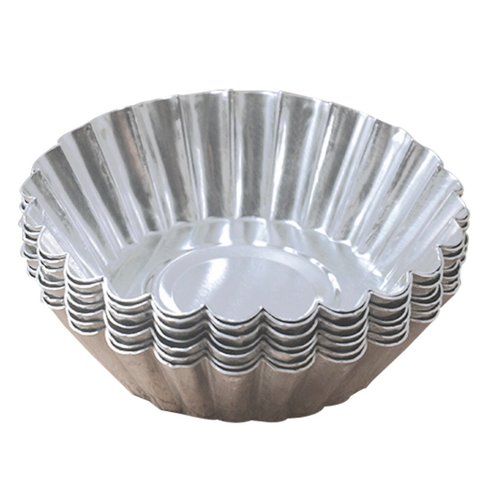 20pc Egg Tart Aluminum Cupcake Cake Cookie Muffin Mold Mould Tin Baking