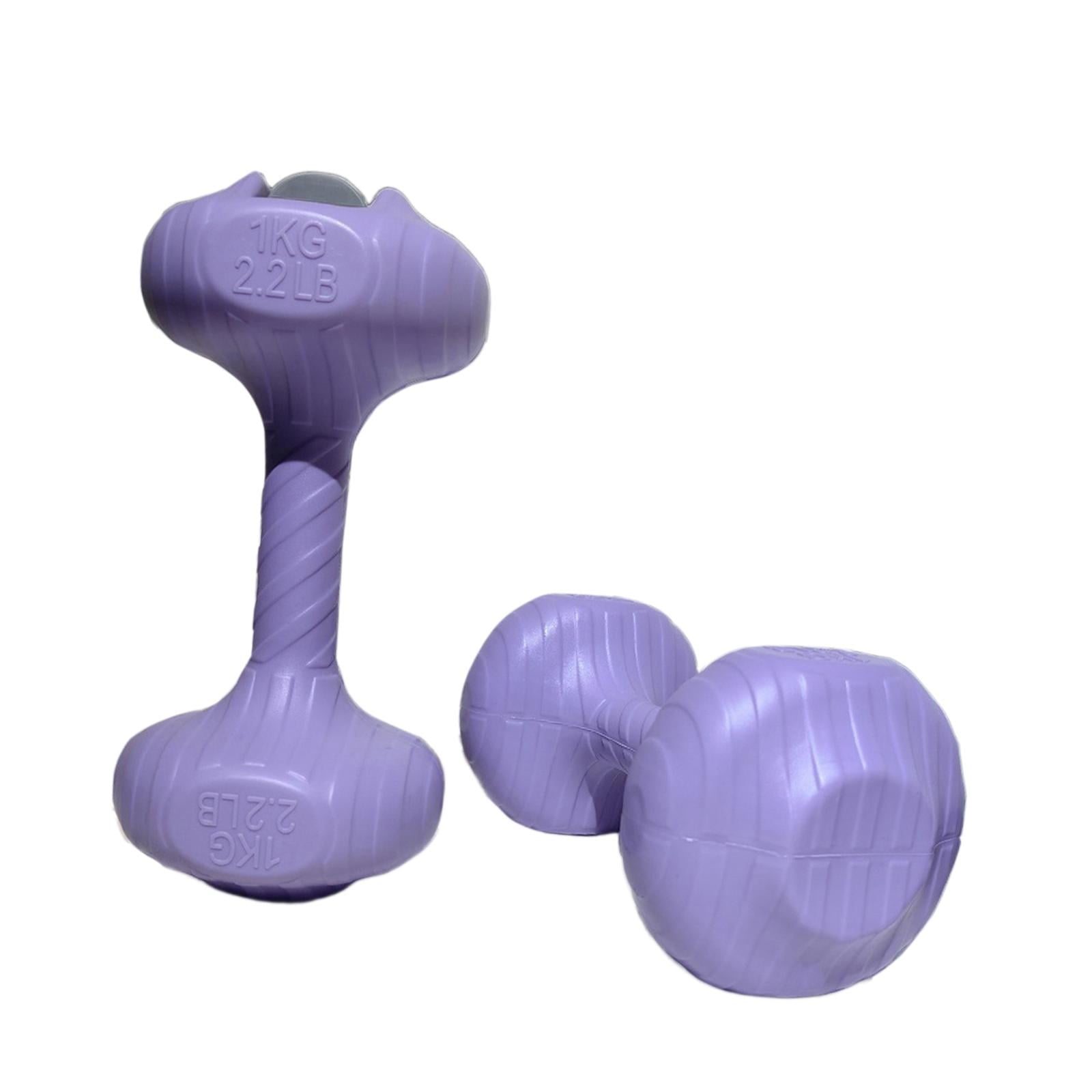 2 Pieces Portable Water Dumbbell Adjustable Weight Leakproof Fitness Equipment for Kids Home Gym