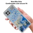 thumbnail image 4 of LG K92 5G Phone Case, Rosebono Hybrid Bling Glitter Sparkle Epoxy Graphic Marble Colorful Silicone Skin Cover Armor Case for LG K92 5G (Blue), 4 of 6