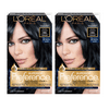 (2 pack) L'Oreal Paris Superior Preference Fade-Defying Color + Shine Hair Color, 2BL Black Sapphire