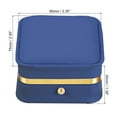 thumbnail image 2 of Uxcell Velvet Necklace Box Single Slot Vintage Jewelry Holder for Wedding Engagement Style 3, Blue, 2 of 5