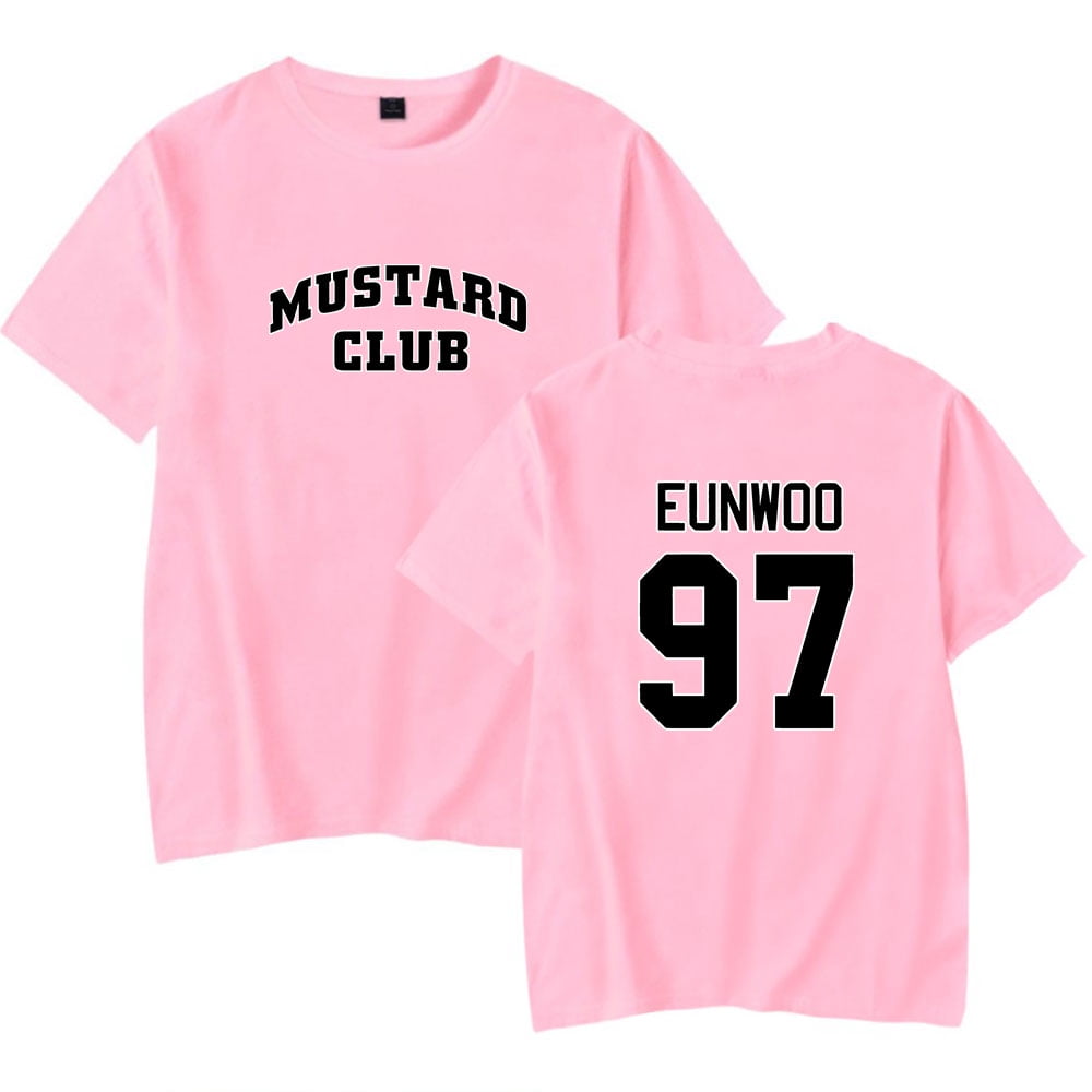 cha eun woo merch mustard club T Shirt Short Sleeve crewneck