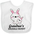 thumbnail image 3 of Inktastic Grandma's Snuggle Bunny Easter Girls Baby Bib, 3 of 4