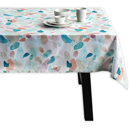 

Mindunm Summer Picnic 100% Cotton Tablecloth Kitchen Dining Table Cloth for Rectangle Tables Farmhouse Tabletop Cover for Parties Wedding Use Spring/Summer (60 x120 )