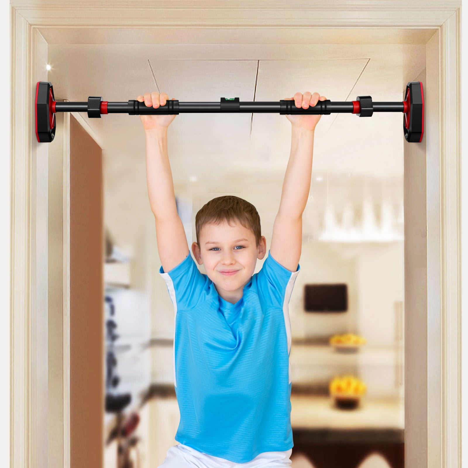 Uonlytech No Drill Door Pull Up Bar for Home Gym with Versatile Workout Options
