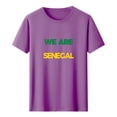 thumbnail image 2 of Nmnitkp Women's Tops, Tees & Blouses We Are Senegal Football Fan Graphic T-Shirt, Crew Neck Short Sleeve Casual Tee, Multiple Colors Available Purple,S, 2 of 5