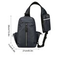 thumbnail image 4 of IFNWSV Sling Chest Backpack, Anti-theft Crossbody Messenger Pack, Multipurpose for Hiking Walking Travel, 4 of 5