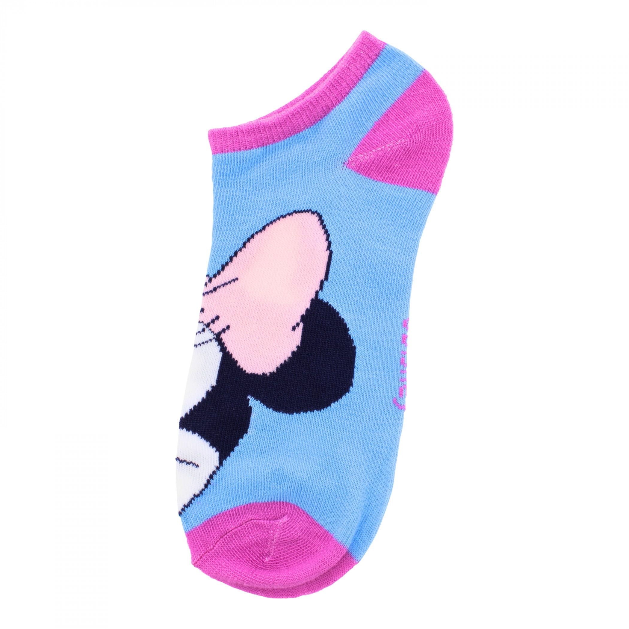 Minnie Mouse 891673 Pastel Tropics Womens Ankle Socks - 6 Pair