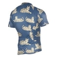 thumbnail image 2 of joogoo Tiger on Blue Men's Cycling Jerseys Mountain Bike Short Sleeve Tops 2XL, 2 of 7