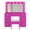 Pink, variant on Ktaxon Large Makeup Vanity, Vanity Table Set w/ Visible Glass Top w/ Charging Station, for Girls and Women, White