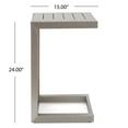 thumbnail image 3 of Eden Outdoor 4-Piece Dark Grey Wicker Patio Conversation Sets with Aluminum C-Shaped Tables, 3 of 9