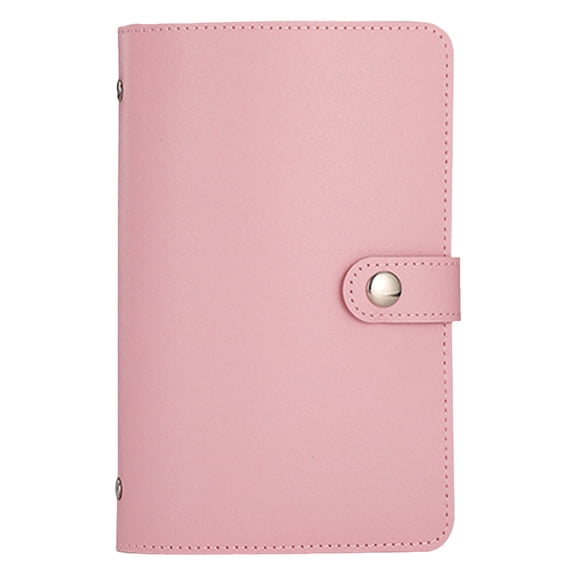 Money Saving Folder,100 Pockets Currency Album Top Grade PU Leather Banknote Collection Book Binder World Paper Money Holders Sleeves for Collector Dollar Bill Cash Storage Collecting Supplies,Pink