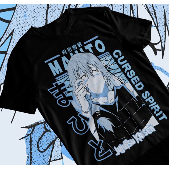 Jujutsu Kaisen Mahito Curse Anime Manga Short Sleeve T-shirt Soft Tee
