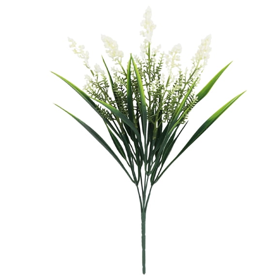 Artificial Lavender Flower Stems, Multicolor UV Resistant Fake Greenery Shrubs, Realistic Long Stemmed Faux Plants for Outdoor Indoor Home Garden Patio Wedding Party Floral Decor
