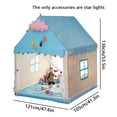 thumbnail image 6 of Ikoopy Playhouse Tent Window Star Light String Foldable Detachable Kids Play Tent Breathable Princess Castle Tent Large Castle Play Curtains for Indoor Outdoor Games Kids 105 x 121 x 136cm, 6 of 9
