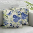 thumbnail image 3 of COMIO  Throw Pillow Cover Wildflowers Butterfly Colorful Summer Floral Leaves Romantic Nature Garden Rectangular Throw Pillow Covers for Couch Sofa Home Decor, 3 of 5
