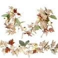 thumbnail image 6 of MODANU Fall Garland 5.7ft Autumn Maples Leaf Pumpkin Berry Garland - Thanksgiving Mantle Fireplace Farmhouse Harvest Decorations for Home Outdoor Indoor Porch, 6 of 7