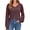 A Fuchsia, variant on UVN Blouses for Women Dressy Lace Long Sleeve Shirts Fall Casual V Neck Tunic Tops