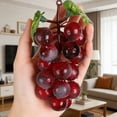 thumbnail image 5 of Outdor Realistic Grape Bunch Desktop Ornament Decorative Faux Fruit Display For Home Kitchen Centerpiece, 5 of 5