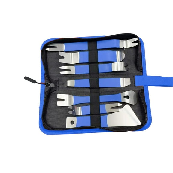 7 pcs Auto Trim Removal Tool Kit, No Scratch Plastic Pry Tool Kit - Interior Door Panel Clip Fastener Removal Set for Vehicle Dash Radio Audio Installer, Automotive Accessories
