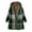 1-Green, variant on Women's Fall Winter Sherpa Lined Thickened Warm Hooded Long Sleeve Relaxed Fit Casual Jacket Outerwear Top for Daily Wear