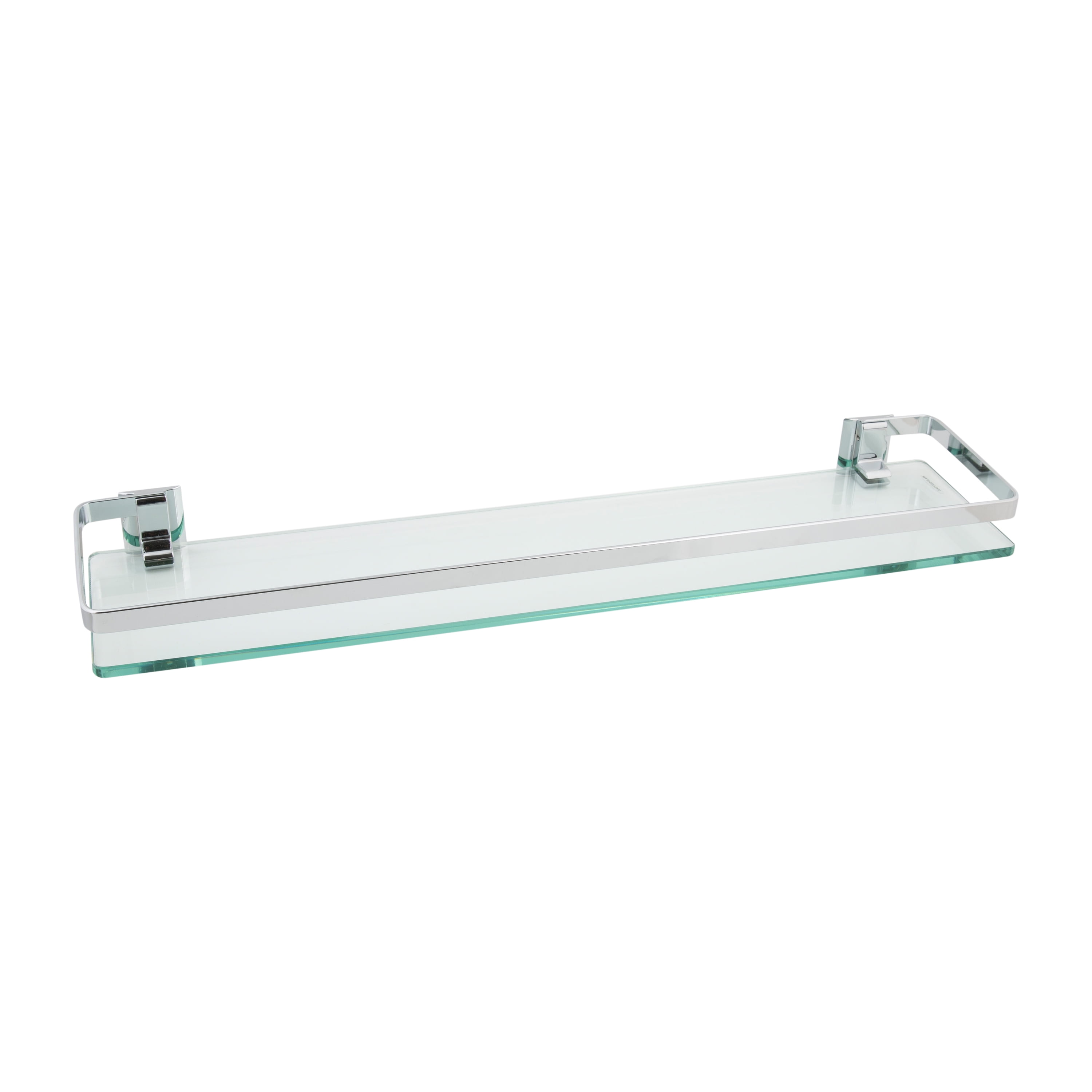 Neu Home Wall Mounted Glass Shelf With, Bathroom Shelves Glass Chrome