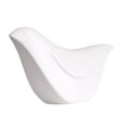 thumbnail image 1 of Figura de pájaro abstracta de cerámica, estatua decorativa elegante para escritorio. Blanco 17x55x10cm, 1 of 9