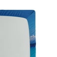 thumbnail image 2 of Ambesonne Tropical Fitted Sheet, Exotic Seashore View, Twin XL Size, Turquoise Cream, 2 of 2