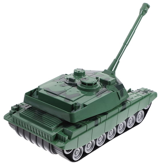 Modelo de tanque torreta giratoria modelo tanque simulación guerra juguete decoración de escritorio