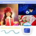 thumbnail image 2 of Reloj despertador para niños y niñas con proyector de estrellas musical, luz LED de noche, regalos de cumpleaños de Navidad para niños de 3 a 10 años, proyección de pantalla azul colorida, 2 of 5