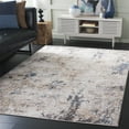 thumbnail image 3 of SAFAVIEH Quincy Ray Abstract Indoor/Outdoor Area Rug, Ivory/Beige, 8' x 10', 3 of 9