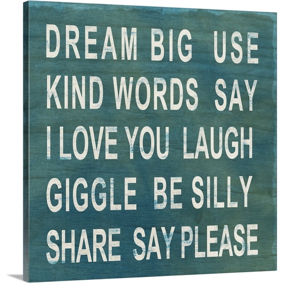 Great BIG Canvas | "Dream Big" Canvas Wall Art - 24x24