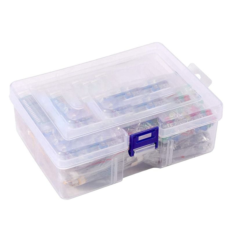 1818PCS DIY Electronics Components Kit Assortment Resistors LED Triode Capacitors Diodes PCB Potentiometer Resistanc