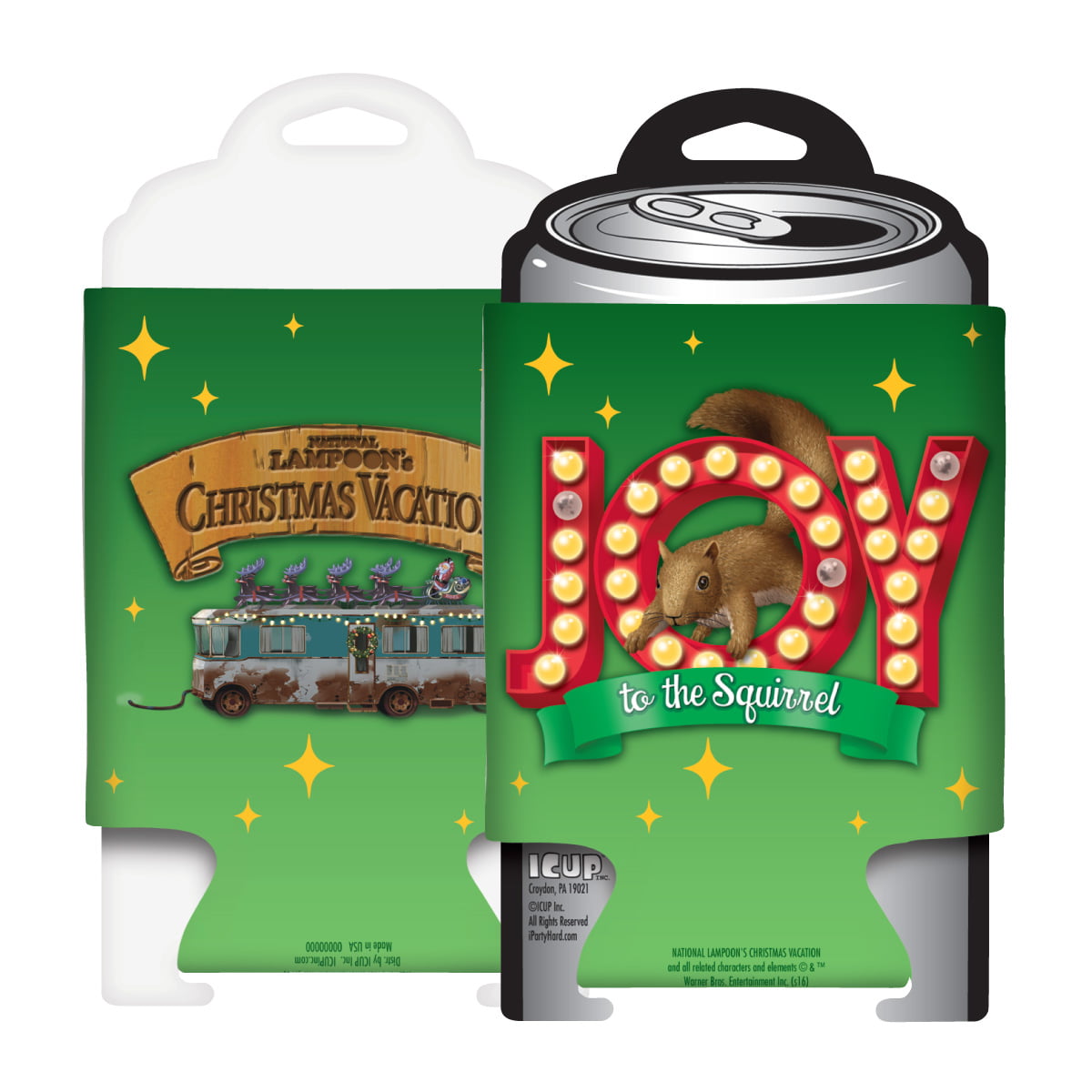 National Lampoons Christmas Vacation Joy to the Squirrel Can Cooler - Walmart.com - Walmart.com