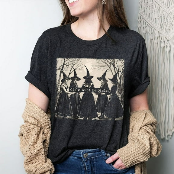 Witch Shirt, Funny Witch Shirt, Halloween Women Shirt, Witchy Vibes Shirt, Vintage Halloween Shirt 160637
