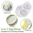 thumbnail image 2 of Bohorizon Egg Slicer for Hard Boiled Eggs, 3-in-1 Stainless Steel Fruit Cutter, 2 of 6