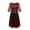 Wine, variant on Women Vintage 1920s Sequin Evening Performance Costume Dresses Floary Beaded Cocktail Flapper Dress