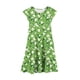 thumbnail image 4 of Vestido de verano para niña, de manga corta, con cuello redondo y estampado floral, de poliéster, con bolsillos y volantes., 4 of 5