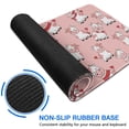 thumbnail image 6 of Long Mouse Pads for Desk,Pink Cow Sweater Pattern Desk Mats on Top Of Desks, Desk Mouse Pad Extra Large with 3mm Non-Slip Base and Stitched Edge for Gaming,Office,Work,Home 31.5"x11.8", 6 of 6