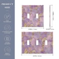 thumbnail image 2 of Yayeee Toggle Light Switch Wall Plate 2-Gang 4.56"x4.48" Decorative Outlet Cover, Pastel Pink Marble Pattern, 2 of 7