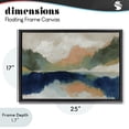 thumbnail image 4 of Stupell Industries Southwestern Alpine Autumn Lake Reflection Black Floating Frame Canvas Art, 25 x 17, by Chromatic Storm Studio, 4 of 8